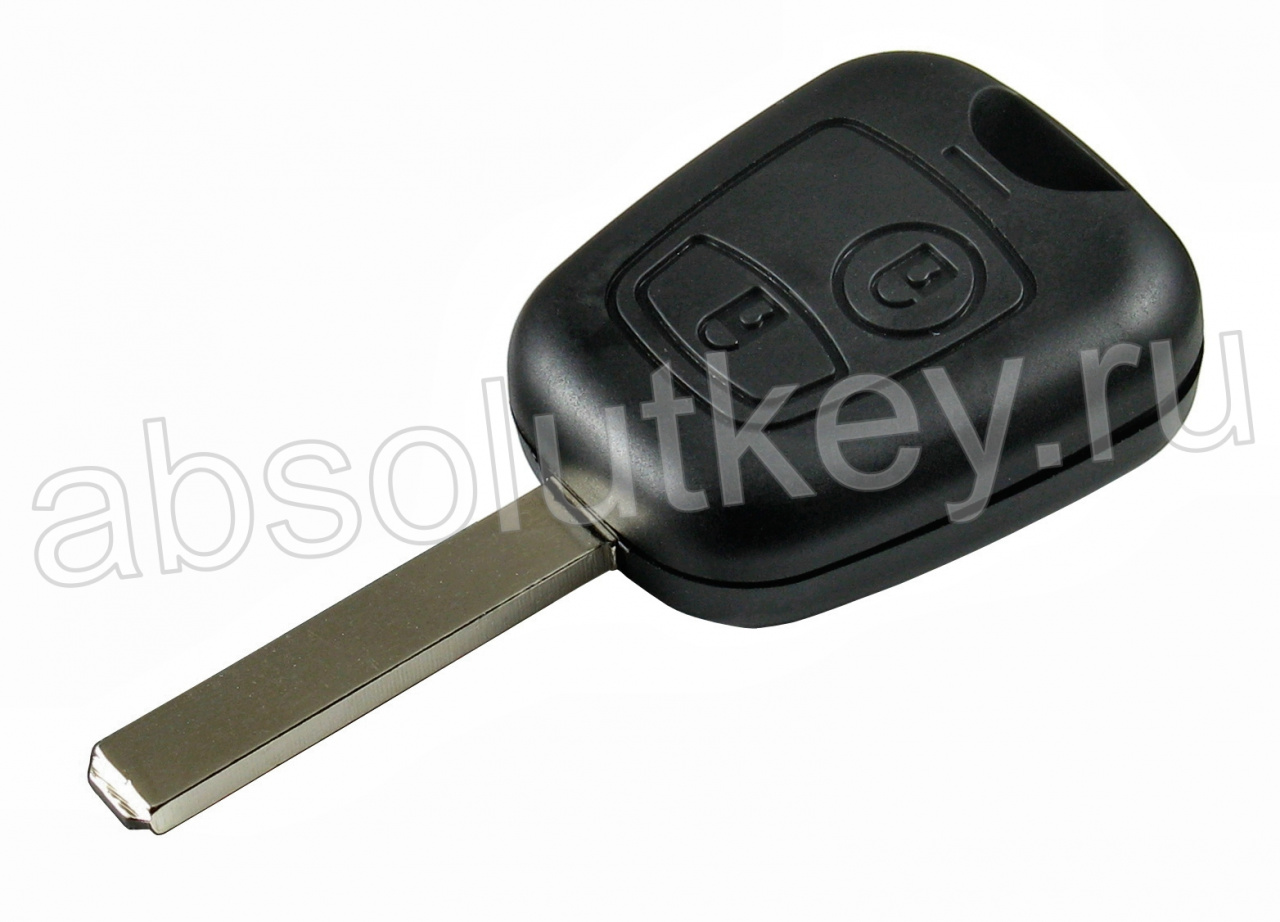Корпус ключа для Peugeot, 2 кнопки, VA2 (OLD)