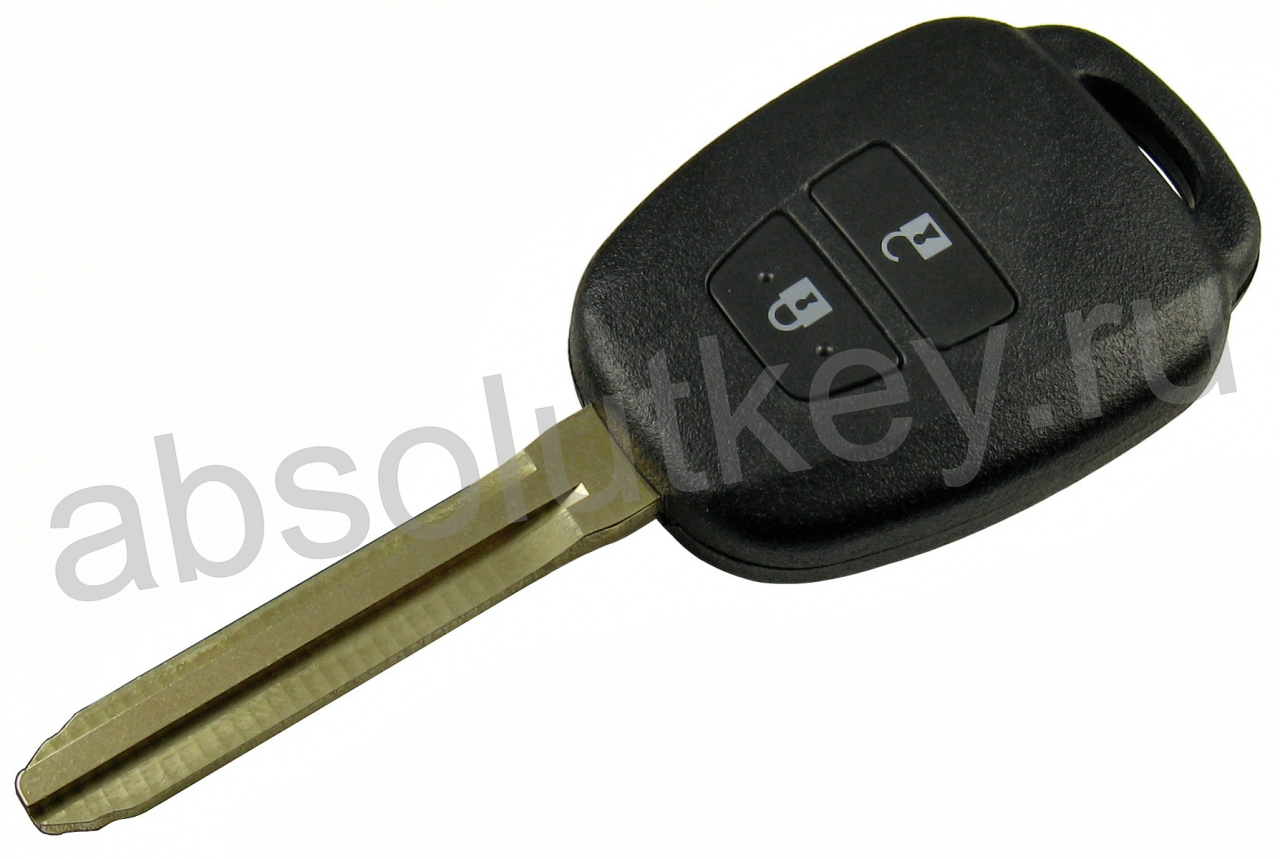 Корпус ключа для Toyota 2012-, 2 кнопки, TOY43