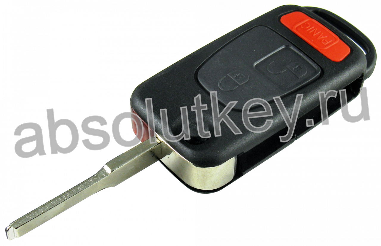 Корпус ключа для Mercedes, 2+1 кнопки HU64