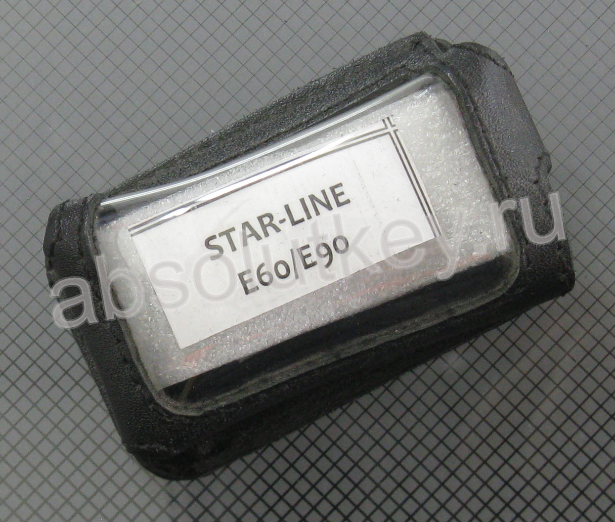 Чехол для брелка StarLine E060/Е90, черная кожа 