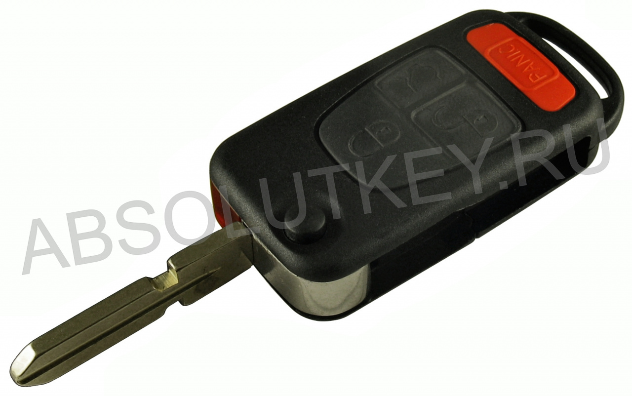 Корпус ключа для Mercedes, 3+1 кнопки HU39