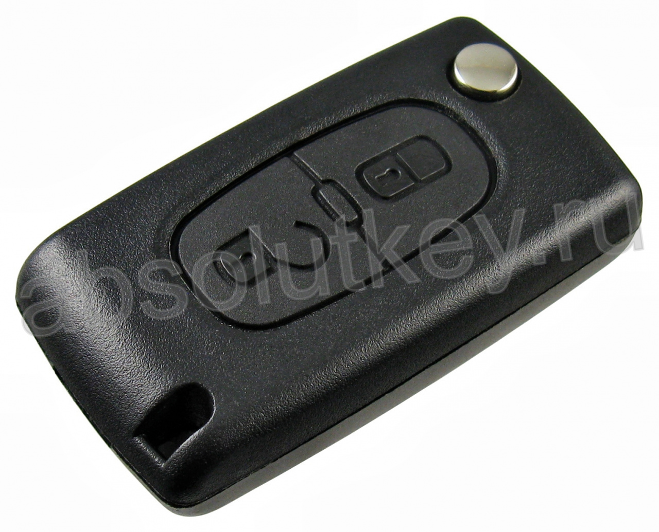 Корпус ключа для Citroen 2 кн. (батарейка на корпусе) HU83