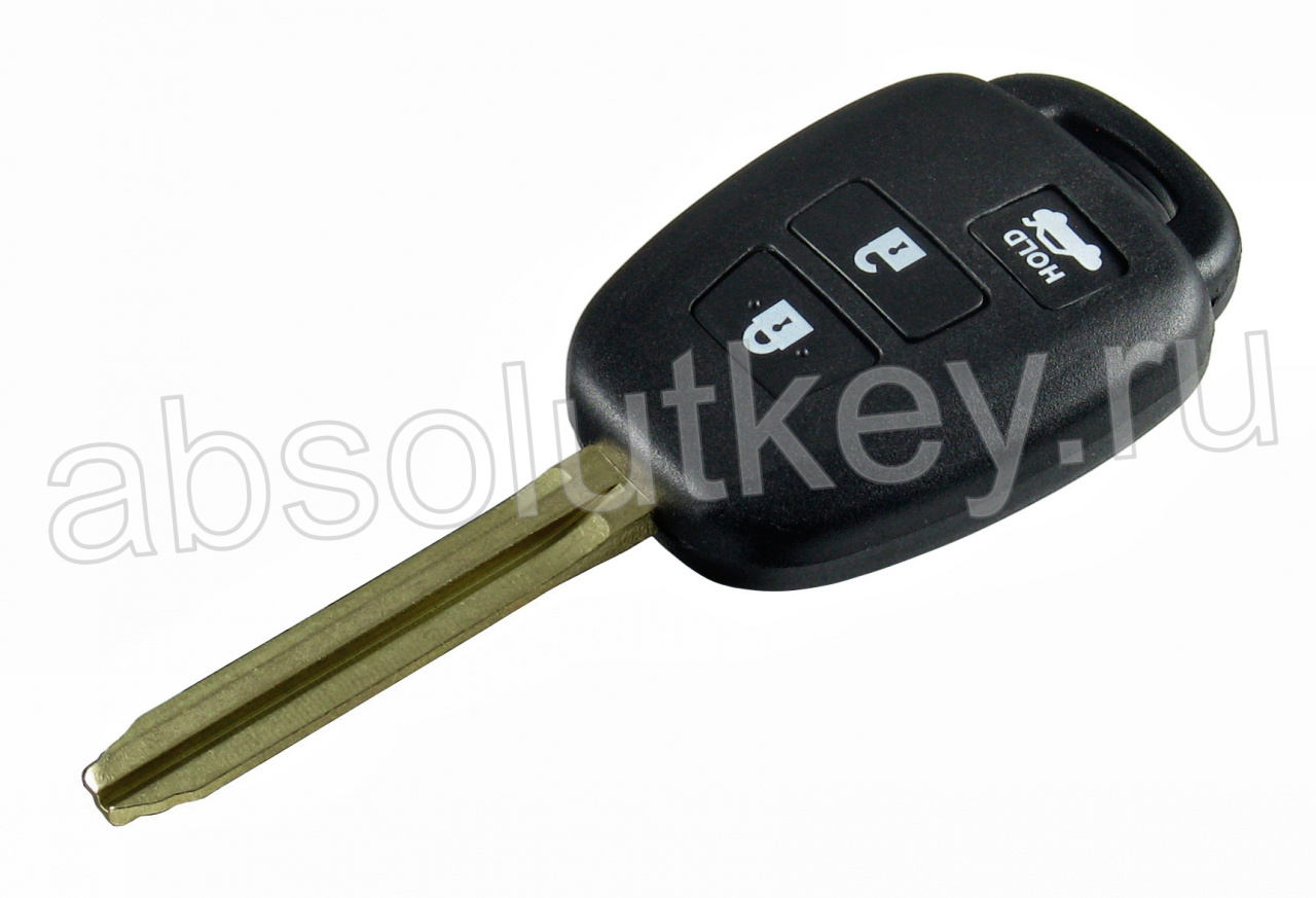 Корпус ключа для Toyota 2012-, 3 кнопки, TOY43