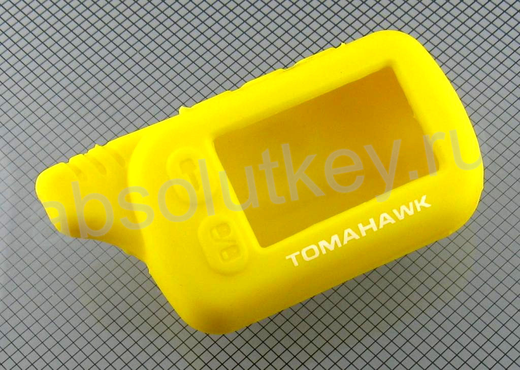 Чехол для брелка TZ9010, силикон (желтый)